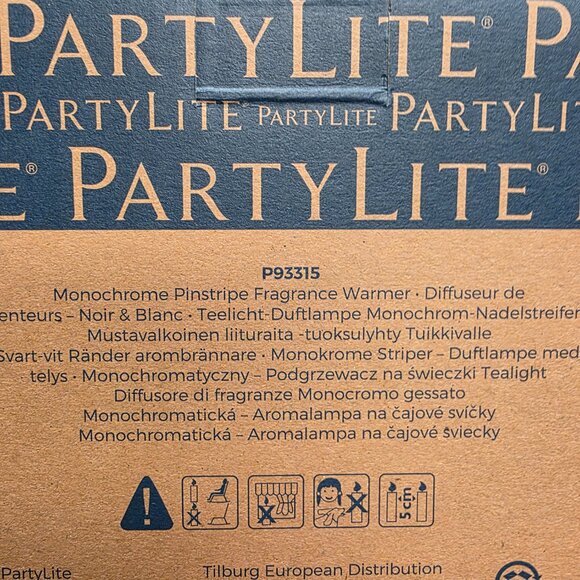 PartyLite Monochrome Pinstripe Fragrance Warmer - Picture 9 of 9